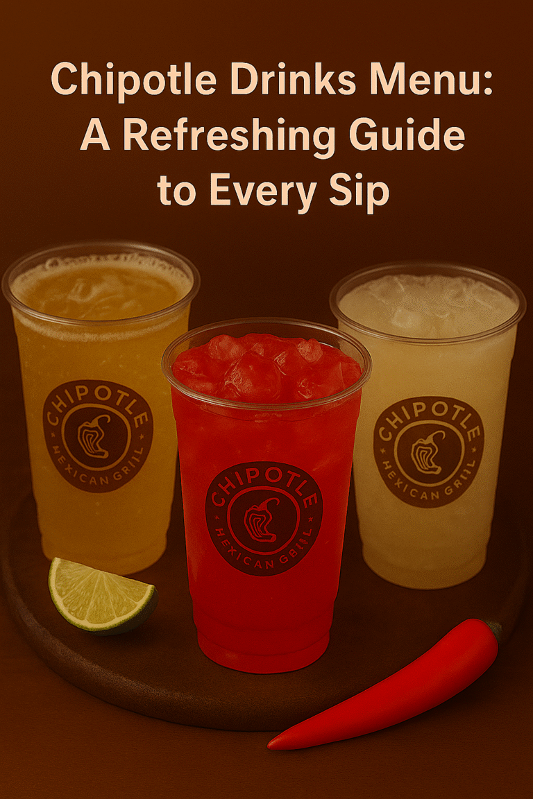 Chipotle Drinks Menu: A Refreshing Guide to Every Sip